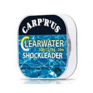 Carp ´R´ Us Clearwater - náväzcový fluorocarbon 20 m crystal-Nosnosť 25 lb