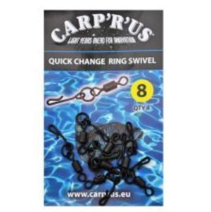Carp ´R´ Us Obratlík Quick Change Ring Swivel-Veľkosť 8