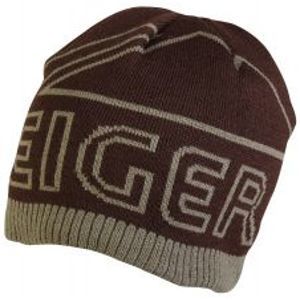 Eiger Čiapka Logo Knitted Hat With Fleece Lining Brown