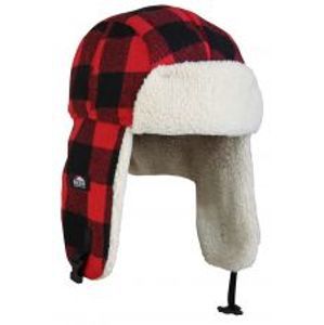 Eiger Čiapka Fleece Korean Hat Red Black-Veľkosť S/M