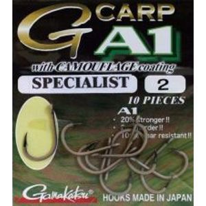 Gamakatsu Háčiky G-Carp Specialist CAMOU A1 10ks-Veľkosť 8
