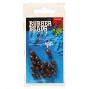 Giants Fishing Gumové Guličky Rubber Beads Transparent Brown  -6 mm