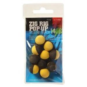 Giants Fishing Penové Plávajúce Boilie Zig Rig 10 mm-čierno žltá