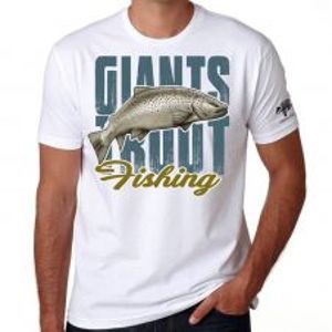 Giants Fishing Tričko Pánske Biele Pstruh-Veľkosť XL