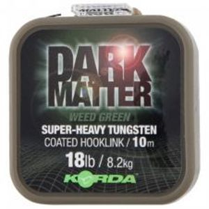 Korda Náväzcová Šnúrka Dark Matter Tungsten Coated Braid Weed Green 10 m-Priemer 25 lb / Nosnosť 11,3 kg