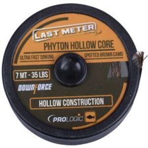Prologic Náväzcová Šnúra Phyton Hollow Core Spotted Brown 7 m-Nosnosť 35 lb