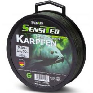 Saenger Vlasec Karpfen 400 m Zelená-Priemer 0,25 mm