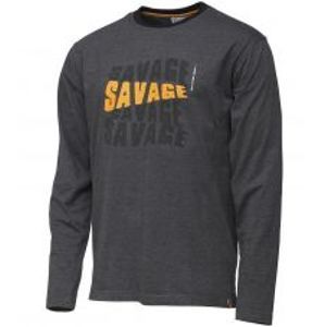 Savage Gear Tričko Simply Savage Logo Tee Long Sleeve-Veľkosť S