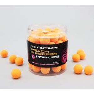 Sticky Baits Plávajúce Boilies Peach Pepper Pop-Ups 100 g-12 mm